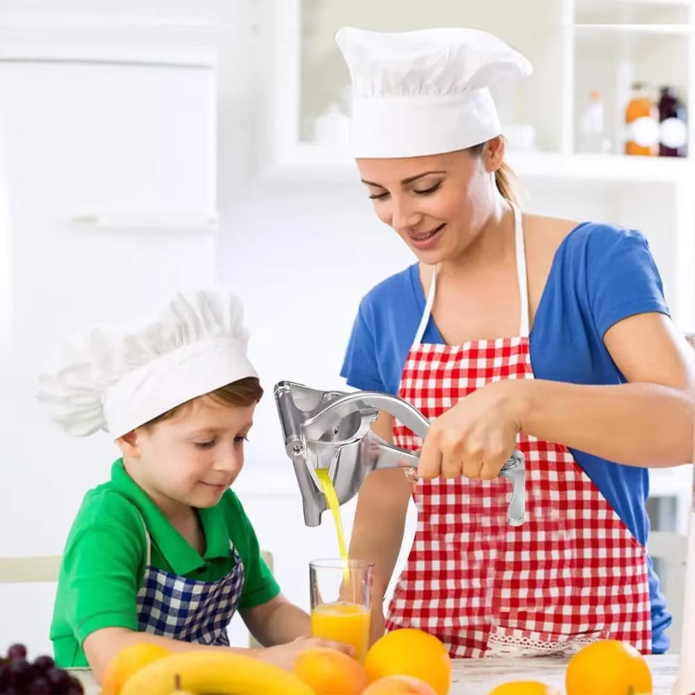 Premium Aluminum Alloy Manual Juice Squeezer – Heavy-Duty Fruit Press for Pomegranate, Orange, Lemon & Sugar Cane