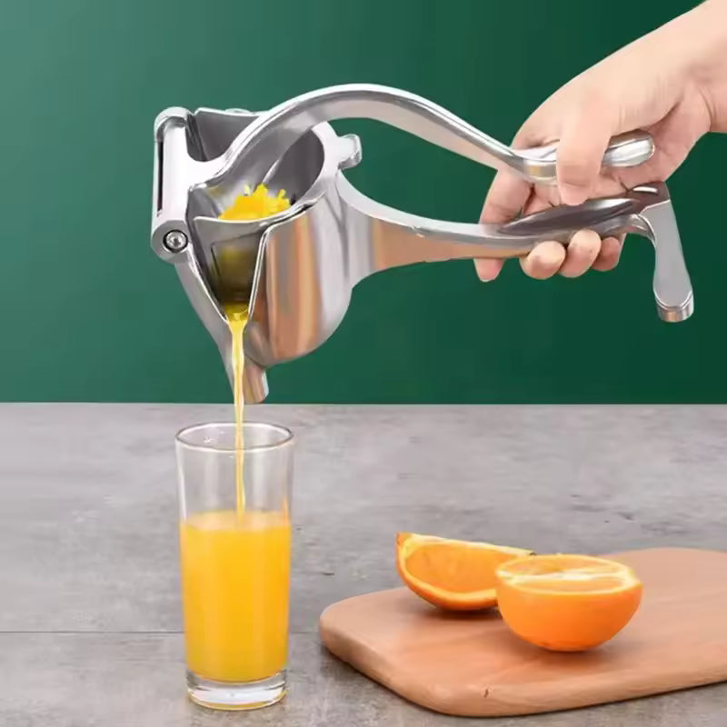 Premium Aluminum Alloy Manual Juice Squeezer – Heavy-Duty Fruit Press for Pomegranate, Orange, Lemon & Sugar Cane