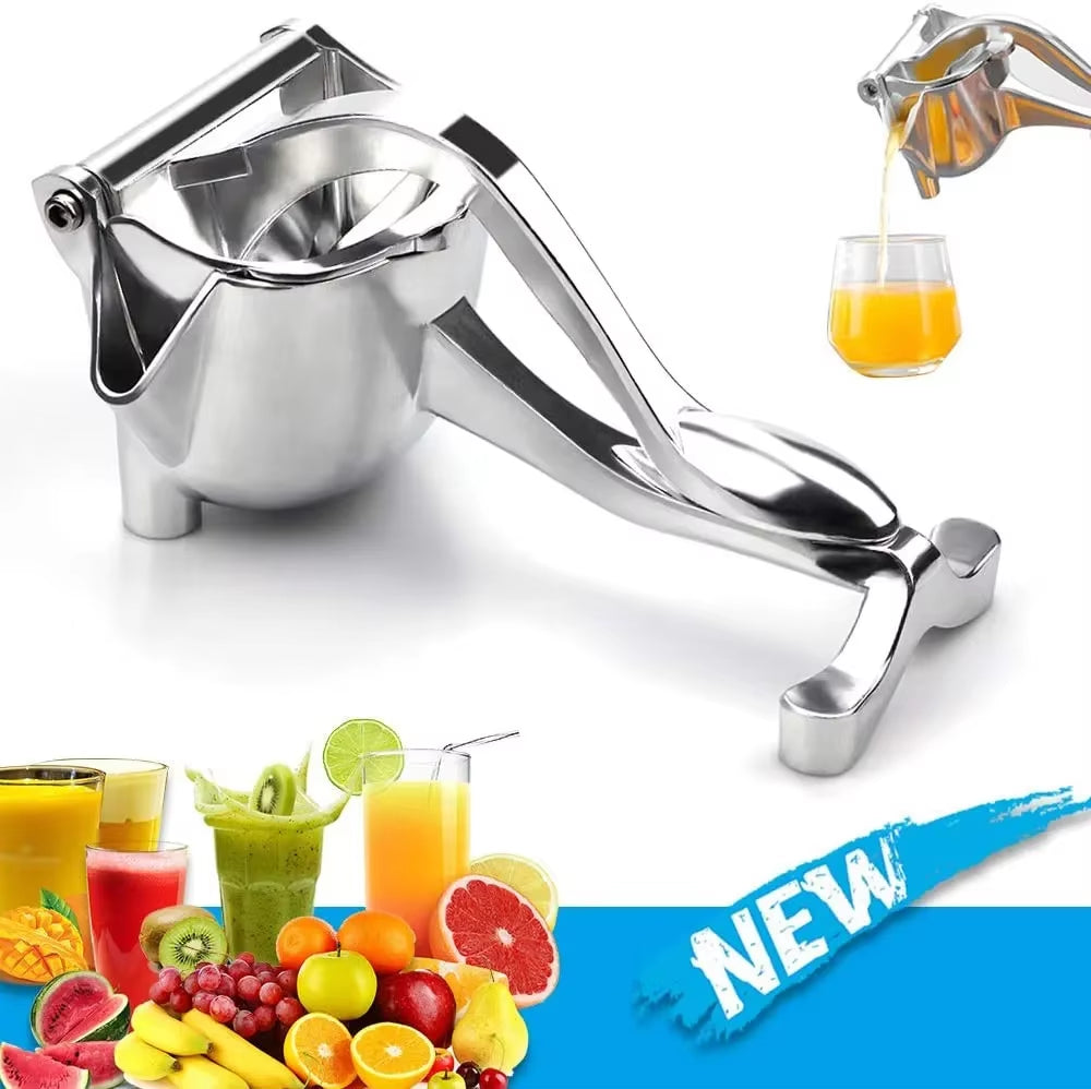 Premium Aluminum Alloy Manual Juice Squeezer – Heavy-Duty Fruit Press for Pomegranate, Orange, Lemon & Sugar Cane